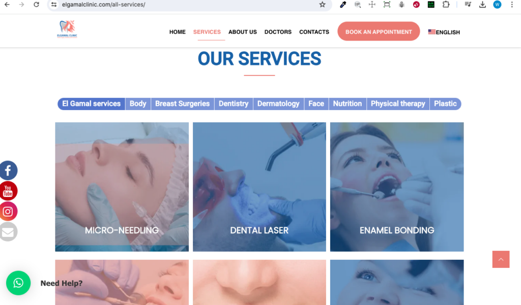 Elgamalclinic.com portfolio image 2